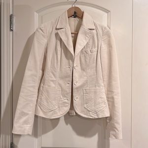 Divided by H&M corduroy cream blazer